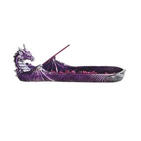 Ice Armor 603563824856 10.75 Inch W Purple Dragon Incense Burner Sticks Holder Statue Sculpture Ornament