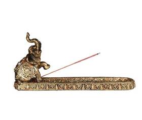 Ice Armor 656382542852 10 Inch W Gold Thai Elephant Buddha Wraps Incense Burner Sticks Holder Ho