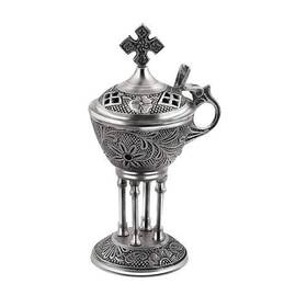 4888-n Iconsgr Orthodox Greek Censer Incense Burner Liturgy 4888 N