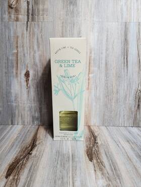 Illume 644911715273 Green Tea And Lime Vanilla Bean Fragrance Diffuser 9 Reeds 3.2 Fl Oz