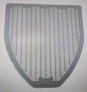 1525-5 Impact 1525 Urinal Mat Grey Orchard Zing Scent. Pack Of 6. Washroom Bathroom