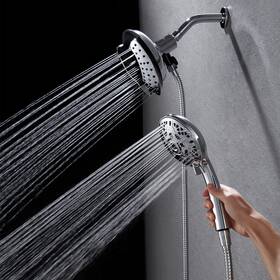 15391 Inavamz Shower Heads With Handheld Spray Combo 7.2 Inch Rain Head And Handh