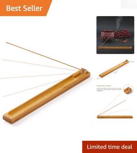 Incense Holder 738630483411 Versatile Bamboo - Adjustable For Peaceful Meditation And Yoga