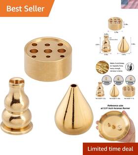 Incense Holder 762409586225 Relaxing Aromatherapy With Brass - 3 Stylish Options Available