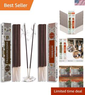 Incense Sticks 810121331989 Pack Of 40 Frankincense Myrrh Aromatherapy Insense Natural