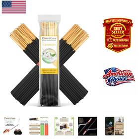 Incense Sticks 811917037467 7 Inch Gardenia Bundle - 100 Natural Clean Burning Experience