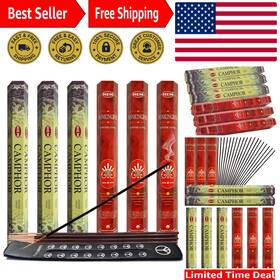Incense Sticks Bundle 720132742233 Cleansing Camphor And Frankincense - 120 Holder Included