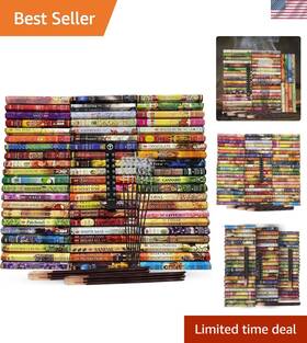Incense Sticks Variety Pack 720132743551 Natural Hem Bundle - 240 And Holder Featuring 12 Fragrances