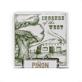 Inc-1543 Incienso De Santa Fe Pi On Natural Wood Incense Bricks Without Holder 40 Count - Made In The Usa