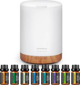 Innogear 810015623886 Aromatherapy Diffuser And 8 Essential Oils Set 300ml Premium 5-in-1 Ultr