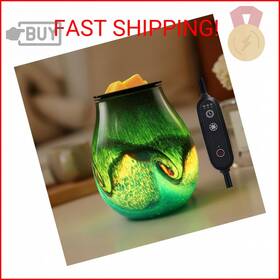 Inrorans Inmngt10011a Glass Electric Wax Melt Warmer Oil Burner With Stable Heating Ptc Reusable Silic