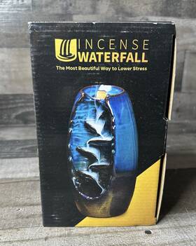 Ct676581 Inscense Waterfall Incense Burner Backflow Smoke Censer Holder Stress Relief Aromatherapy