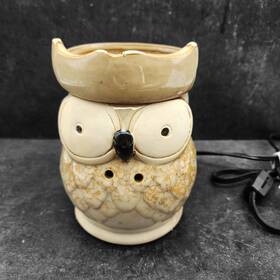 3176672 Interek Owl Wax Warmer #3176672 Beige Ceramic