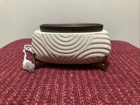 Hp-014 Intertek Wax Warmer Geometric Grooves-very Rare