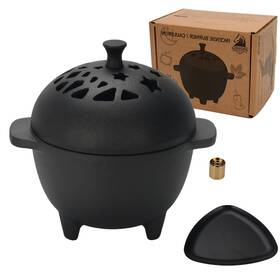 Iprouder 789091741053 Cast Iron Incense Burner - Holder Mini Cauldron Fo