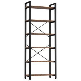 Hk-bk-66 Ironck Bookshelf 6-tier Ladder Shelf 110lbs Display Vintage I... Fast Ship