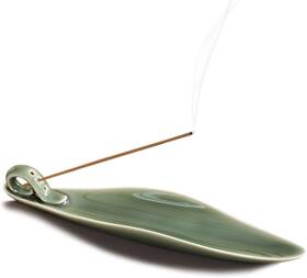Jing Chen 744759892119 9 Inch Length Incense Stick Holder With 3 Holes White Porcelain Tray Ash Ca