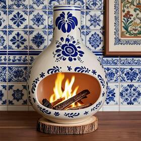 Xl-001 Jiyanmei Ceramic Incense Holder Palo Santo Burner Talavera Mexican Pottery Decor For H