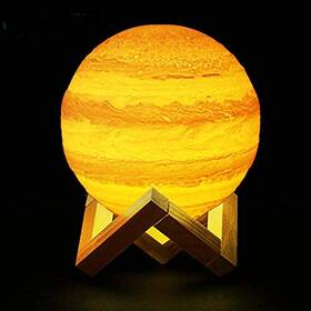 Jmlg-002-10 Jmlampee 3d Jupiter Night Lamp Planet Light Remote And Touch Control 16colors With Stand
