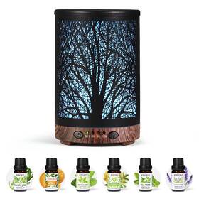 Joyolo 795816918068 Oil Diffuser With Essential Oils Set Aromatherapy 7 Color Ligh