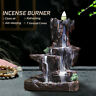 Jug2122897 Unbranded Ceramic Waterfall Mountain Smoke Backflow Incense Burner Holder Cones