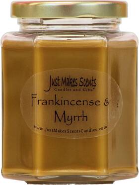 C12109hcfm Just Makes Scents Frankincense And Myrrh Scented Blended Soy Candle 8 Oz