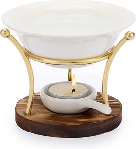 20220421613-jxy Juxyes Romantic Ceramic Tealight Wax Melt Warmer Non Elecric Essential Oil