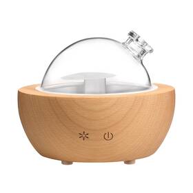 Kakoda 792288877473 Glass Aromatherapy Essential Oil Diffuser 200ml Natural Wood Base Desktop U