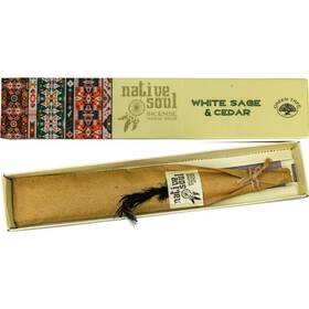 72799 Kheops International Native Soul White Sage And Cedar Incense Smudge Sticks Pack Of 12 For Cleansing