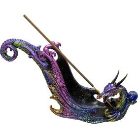 Kheops International 886354893433 Dragon With Sphere Incense Holder