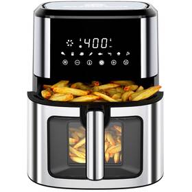 Af850ast Kitchen Elite Air Fryer Stainless Steel With View Window Xl 8.5 Quart Large Airfryer 8-in-1 D