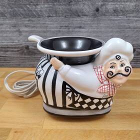 Msd80014 Kitchen Fat Italian Chef Scented Wax Fragrance Warmer Melter 6 Inch Electric Decor