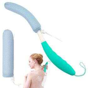 Kkaffe 765169475914 Shower Back Brush With Long Handle 15.35 Inch Body Handled Sponge Bo