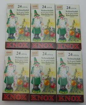 Knox 105640013178 6 Boxes Christmas Scent Medium Incense Cones For Smokers Made In Germany