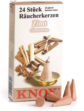 Knox 105640013246 Cinnamon Scent German Incense Cones Made In Germany For Christmas Smokers