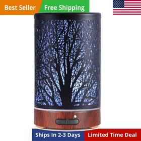 Kobodon 195347000087 Essential Oil Diffuser Metal Cool Mist Aromatherapy Humidifier 7 Color Lights