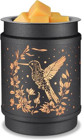 Kobodon 313106717735 Hummingbird Metal Wax Warmer - Electric Fragrance Candle Oil Burner For