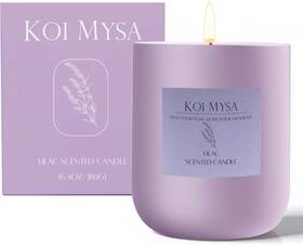 Lb001 Koimysa Lilac Blossoms Scented Candle Single Wick Soy Wax Ceramic Jar Home D Cor