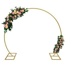 Yb-us-008 Kusamue Balloon Arch Stand Kit 8.2ft 2.5m Metal Round Backdrop Frame Set Ha