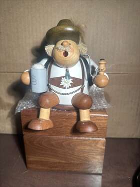 21600 Kwo Bavarian Rambler German Christmas Incense Smoker Made In Germany