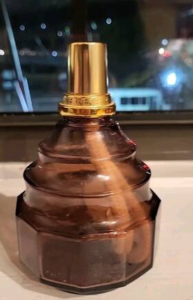33772 Lampe Berge Berger Paris Purple Glass Fragrance Catalytic Lamp Air Purifier Diffuser