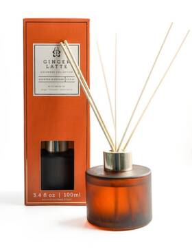 Landon Tyler Reed 060014249722 Ginger Latte Gourmand Collection Scented Diffuser 3.4 Fl. Oz