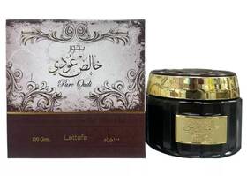 Lattafa 290360597553 Pure Oudi 100g Oud Bakhoor Agarwood Scent Jar Incense Burning
