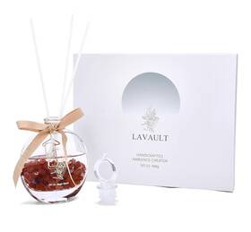 No-22 Lavault No 22 Magic Space Handcrafted Reed Diffuser Rose Scent 3.38 Oz Glass