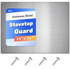 Laxama 762949219133 Stainless Steel Backsplash For Stove 24 Inch X30 Protector W