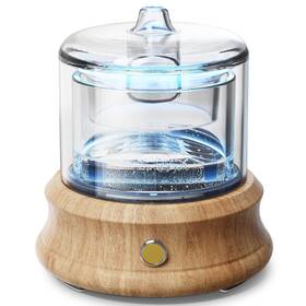 Lecdura Dn-836 Glass Essential Oil Diffuser 80ml Small Reservoir Natural Wood