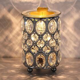 Le-usb030 Leyoue Wax Warmer Wrought Iron Crystal Melt Electric Oil Burner Silver
