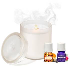 Lifelines 810076213187 Flameless Candle Aromatherapy Essential Oil Diffuser With 2 Clickwi