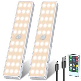 M200 Lightbiz 767461011081 Led Closet Light 30leds Dimmer Usb Rechargeable Motion Sensor Under Ca