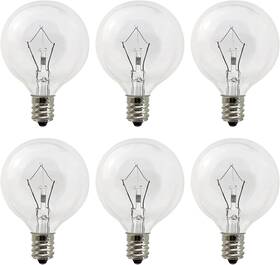 Lo-001a Linmifo Wax Warmer Bulbs 6 Pack G50 25 Watt Light For Full Size Scentsy Warmers